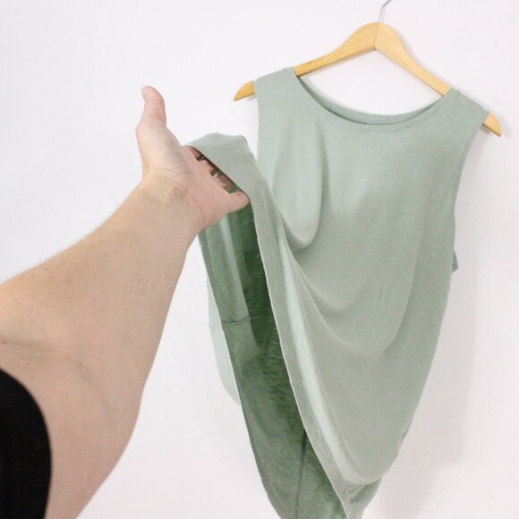 *Style & Co Sage Green Racer Back Tank Top - Picture 4 of 5